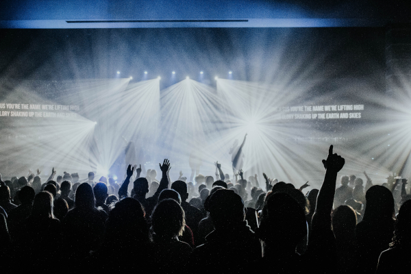 Group of people worshiping